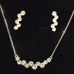 Swarovski Crystal Necklace and Earring Set